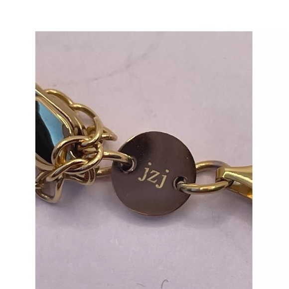 Jennifer Zeuner Karli 14K Gold Hamilton Yellow Gold Herringbone Necklace NEW - Picture 7 of 12